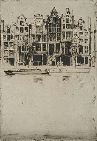 Souvenir d'Amsterdam - DAVID YOUNG CAMERON - etching and drypoint