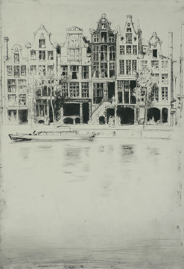 Souvenir d'Amsterdam - DAVID YOUNG CAMERON - etching and drypoint