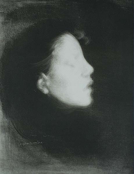 Head of a Woman (Tete de Femme, also called Nelly Carriere) - EUGENE CARRIERE - lithograph