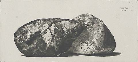 Great Bear (Two Stones from a Stream) - JAKOB DEMUS - diamond drypoint