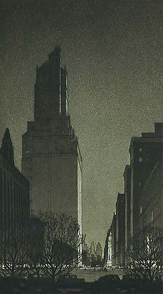 Black Magic, New York, 1928 - GERALD GEERLINGS - etching and aquatint