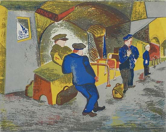 For Victory (Departure) - SID GOTCLIFFE - screenprint