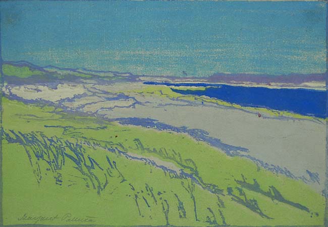The Sands, Chatham (MA) - MARGARET PATTERSON - woodcut printed in colors