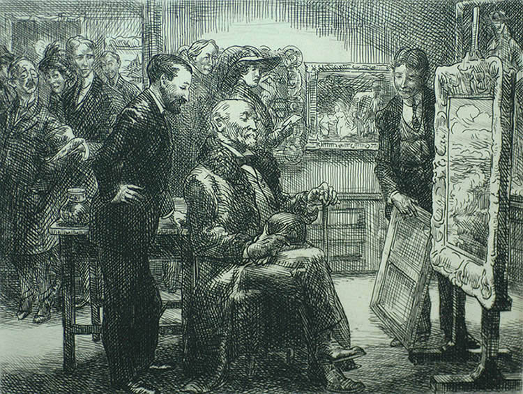 The Picture Buyer - JOHN SLOAN - etching