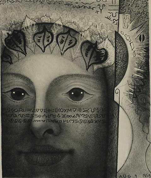 Head - MAYBELLE STAMPER - lithograph