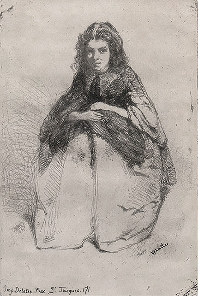 Fumette - JAMES A. MCNEILL WHISTLER - etching
