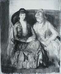 Emma and Marjorie on a Sofa -  BELLOWS