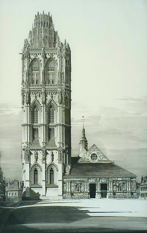 Aspiration, La Madeleine, Verneuil-sur-Avre - JOHN TAYLOR ARMS - etching