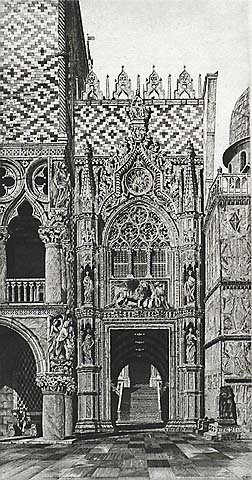 The Enchanted Doorway, Venezia - JOHN TAYLOR ARMS - etching