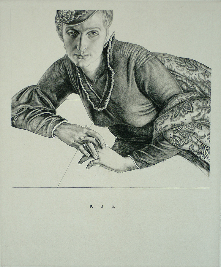 Portrait (Noel Edwards) - ROBERT S. AUSTIN - engraving