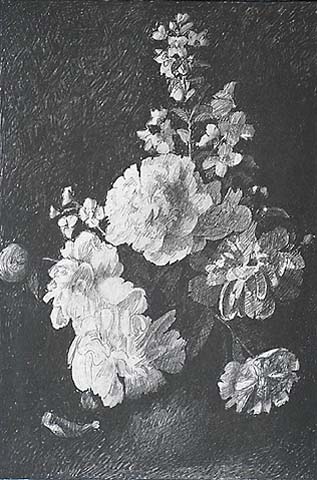 Floral Study - ALBERT BARKER - lithograph
