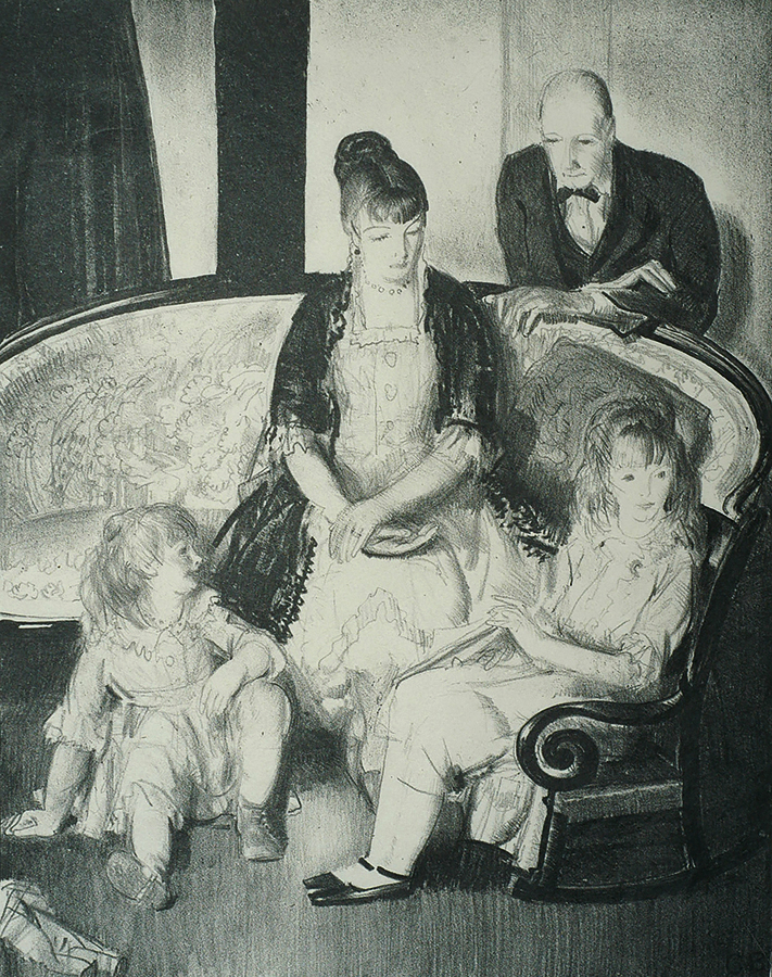 My Family No. 2 - GEORGE BELLOWS - lithograph
