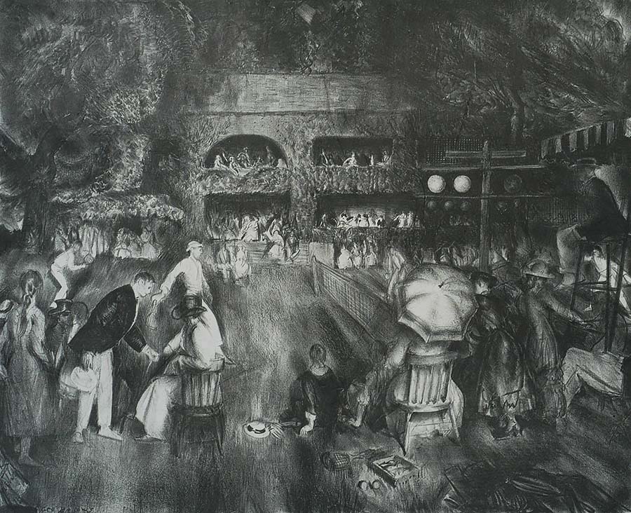 The Tournament - GEORGE BELLOWS - lithograph