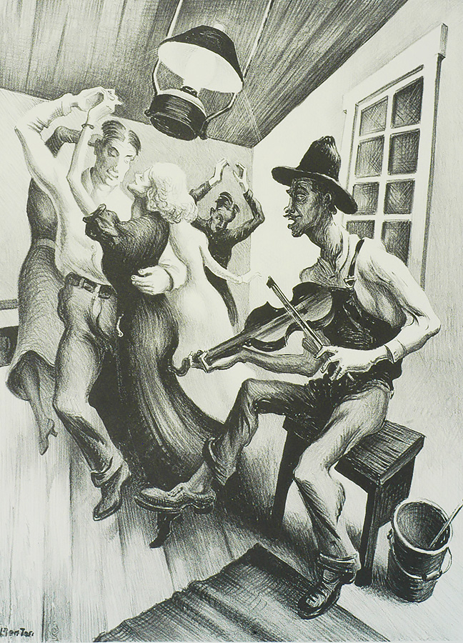 I Got a Gal on Sourwood Mountain - THOMAS HART BENTON - lithograph