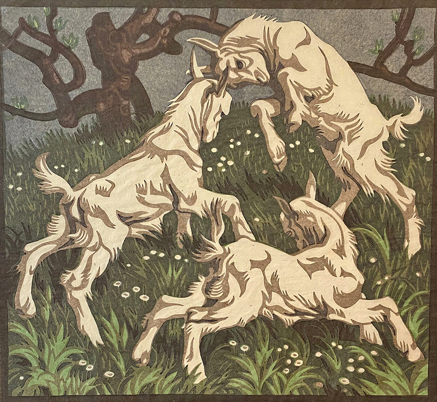 Youth (Jugend) - NORBERTINE BRESSLERN-ROTH - linoleum cut