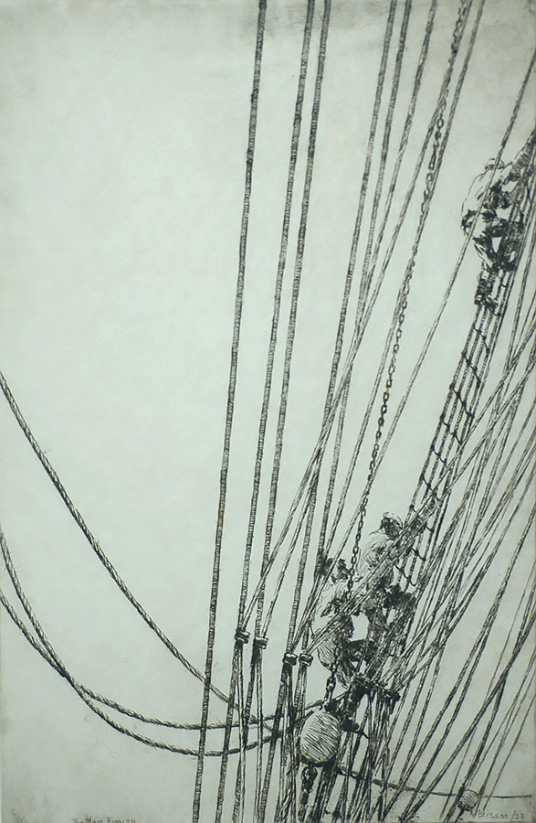 The Main Rigging - ARTHUR BRISCOE - etching