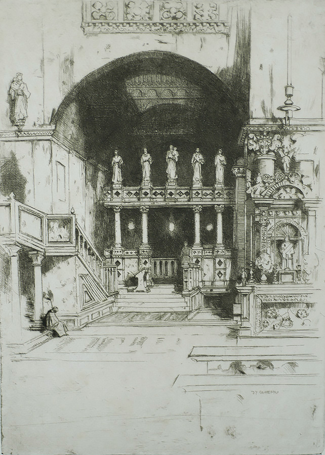 Saint Mark's, No. 3 - DAVID YOUNG CAMERON - etching and drypoint