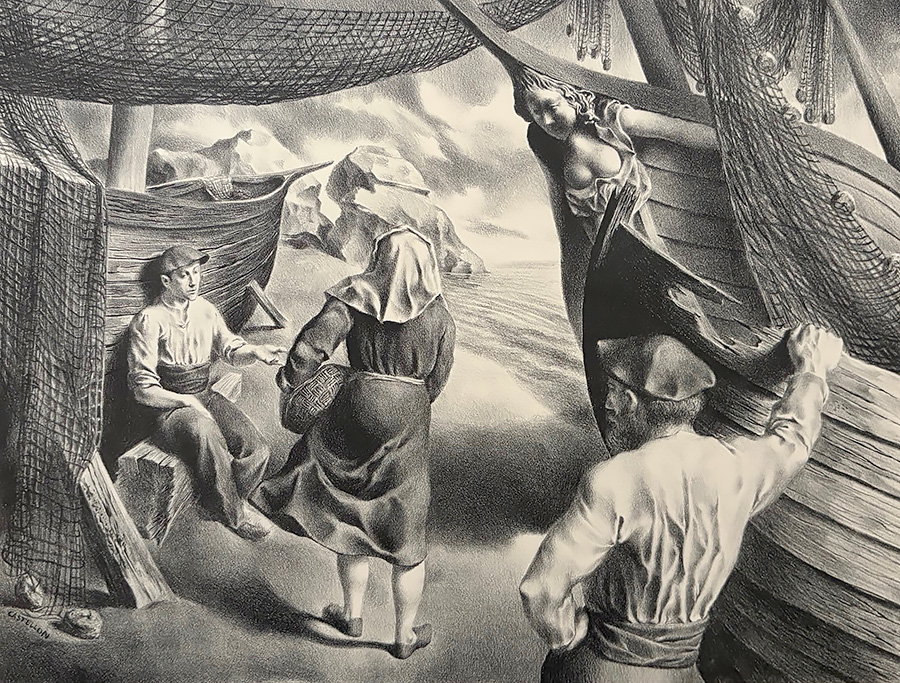 By the Arks - FEDERICO CASTELLON - lithograph