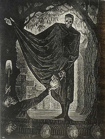 To Be Or Not To Be - VICTOR DELHEZ - wood engraving