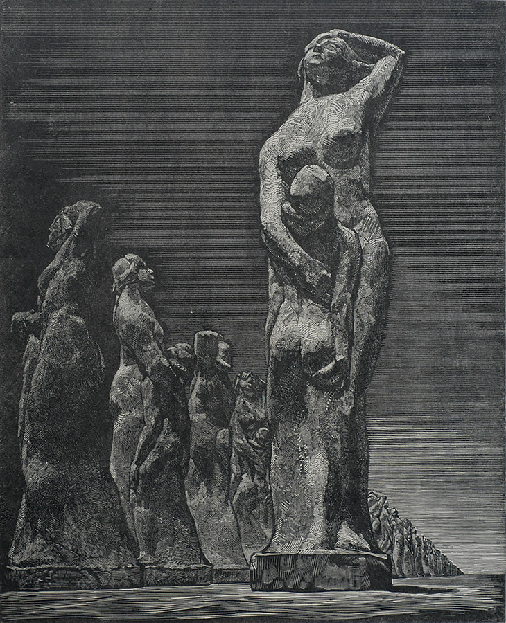 Steen II (Stone Series II) - VICTOR DELHEZ - wood engraving