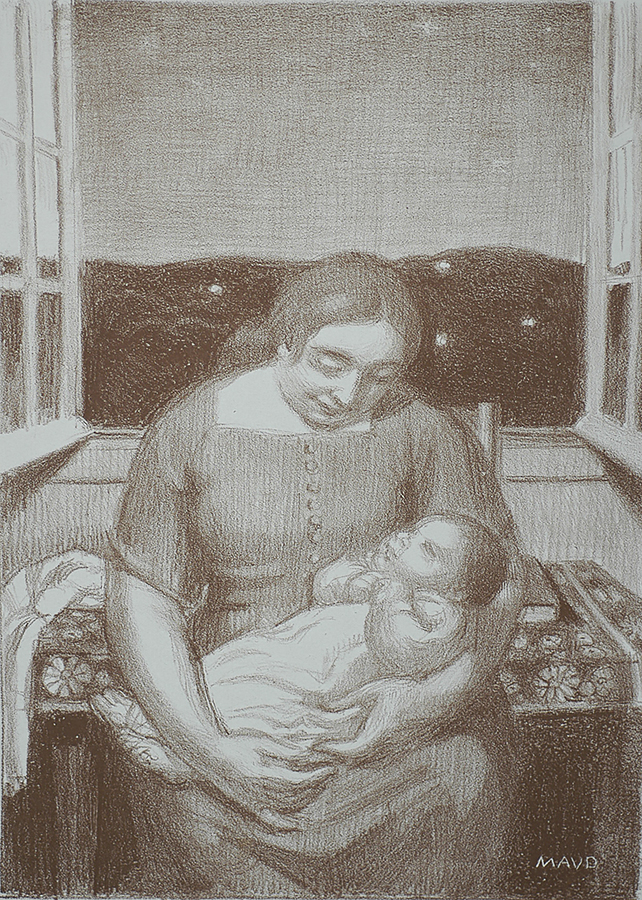 Maternité a la Fenêtre Ouverte (Motherhood at the Open Window) - MAURICE DENIS - lithograph