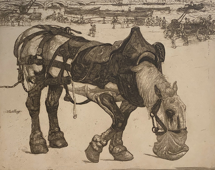 Feeding Time (Etenstijd) - PIETER DUPONT - etching