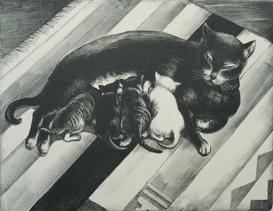 The Family - MABEL DWIGHT - lithograph