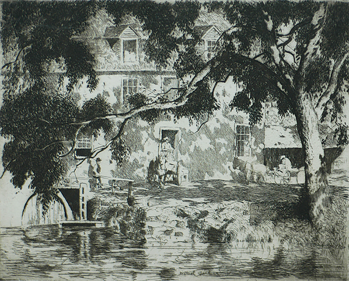 Holcomb's Mill - DANIEL GARBER - etching