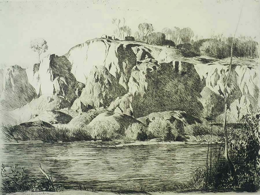 The Limeport Quarry - DANIEL GARBER - etching
