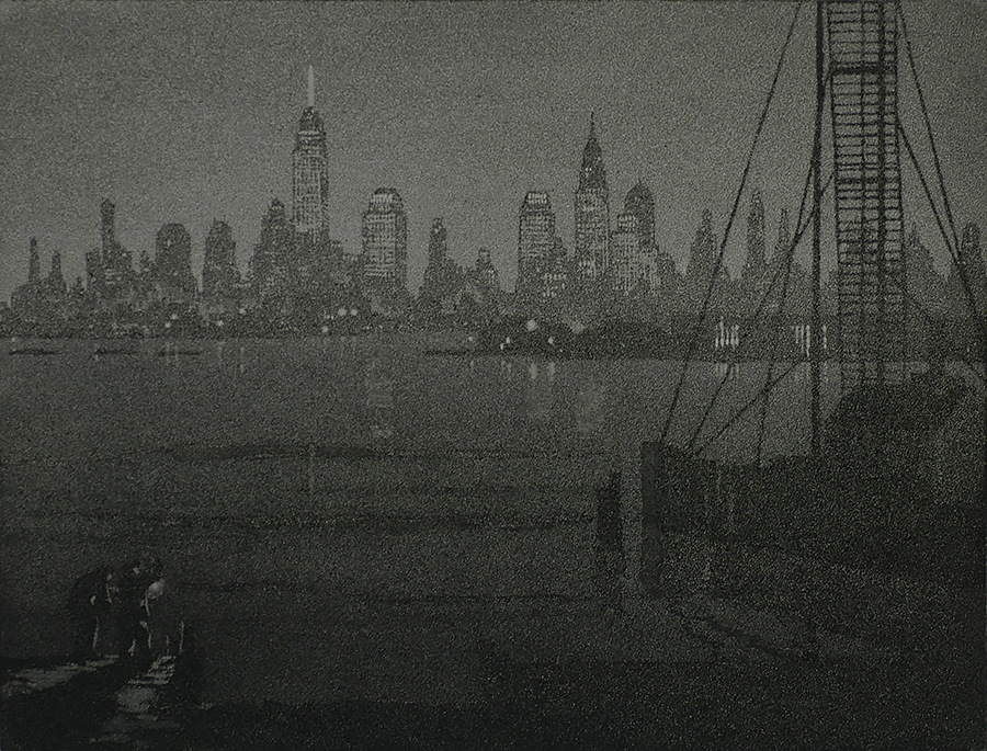 Civic Insomnia (New York) - GERALD GEERLINGS - aquatint