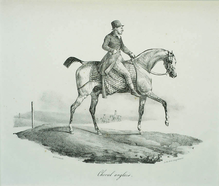 Cheval Anglais - THEODORE GERICAULT - lithograph