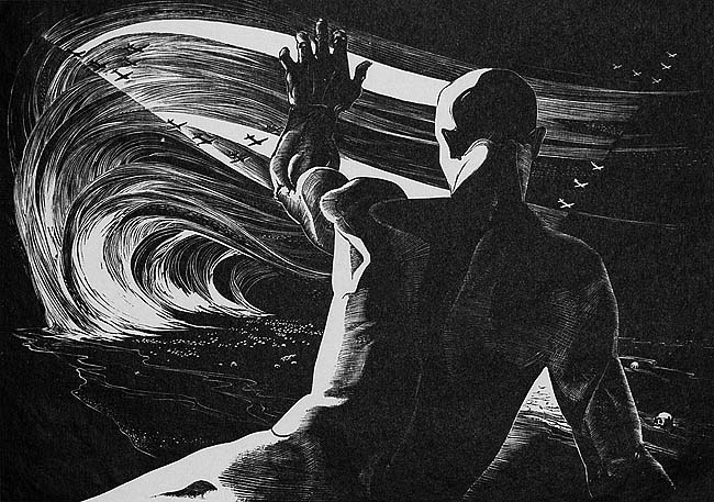 Let the Living Rise - LEON GILMOUR - wood engraving