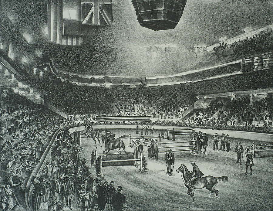 National Horse Show  (Madison Square Garden) - JOSEPH W. GOLINKIN - lithograph