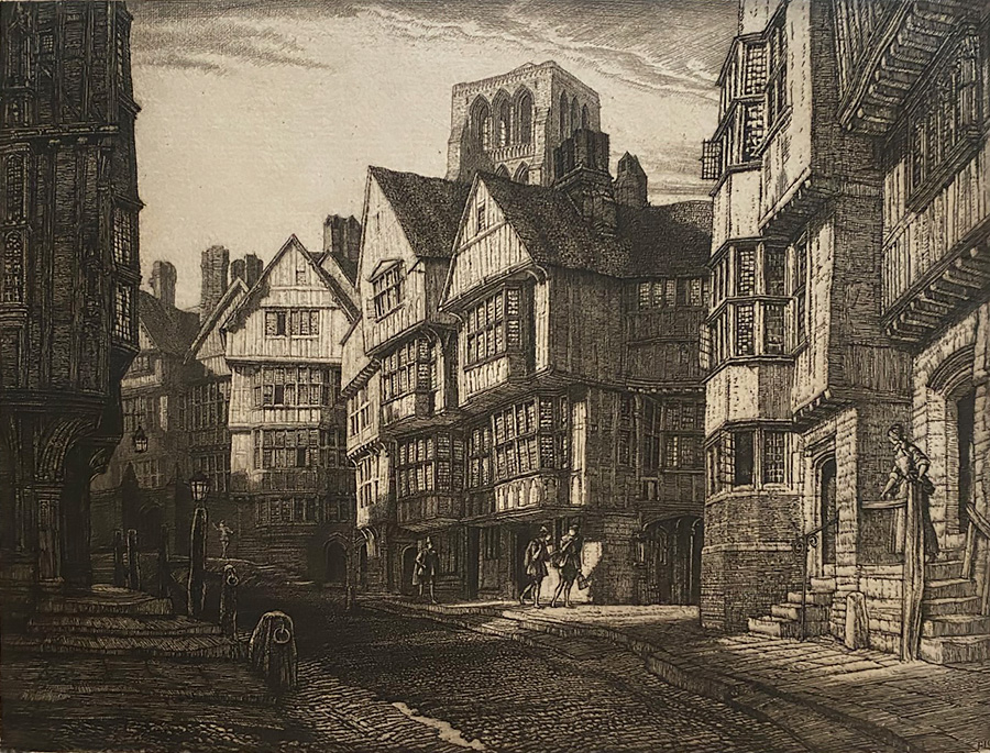 Cockayne - FREDERICK L. GRIGGS - etching