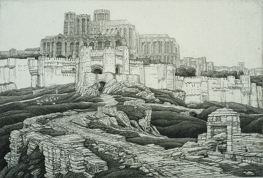 Sarras - FREDERICK L. GRIGGS - etching