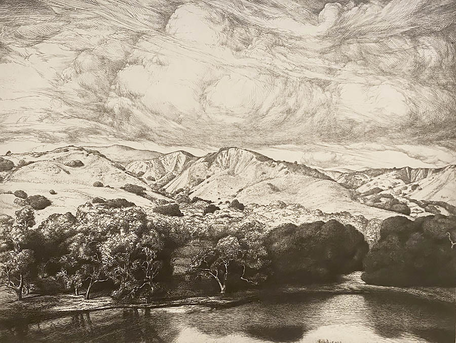 Mirror of the Goddess - ERNEST HASKELL - etching