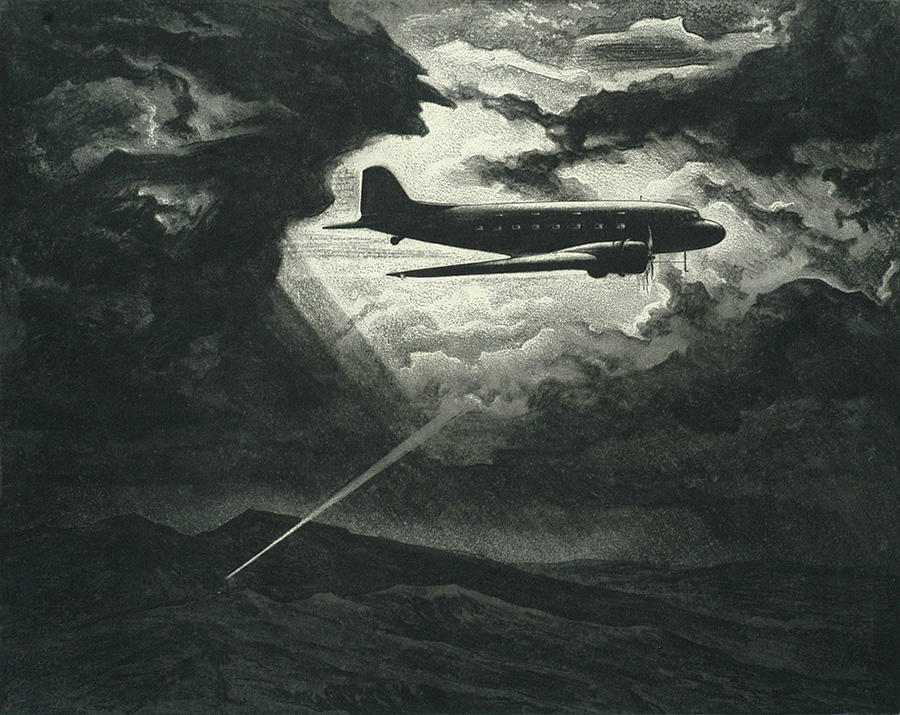 Magic Carpet - WILLIAM HEASLIP - etching and aquatint
