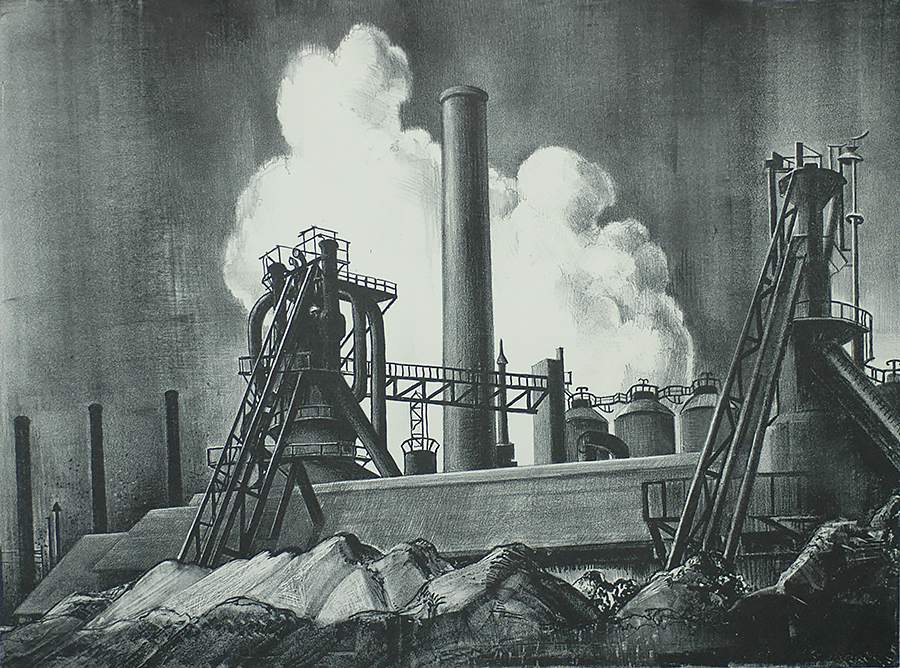 Steel - VICTORIA HUTSON HUNTLEY - lithograph