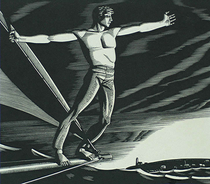 Home Port - ROCKWELL KENT - wood engraving