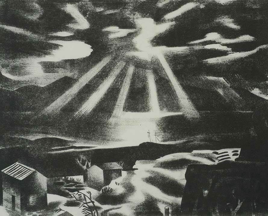 Maine (Sunrise) - JAN MATULKA - lithograph