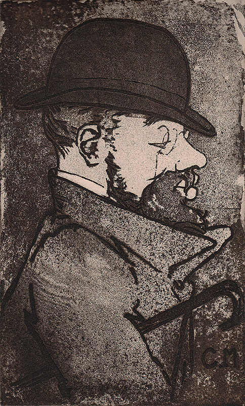 Portrait de Toulouse-Lautrec - CHARLES MAURIN - aquatint
