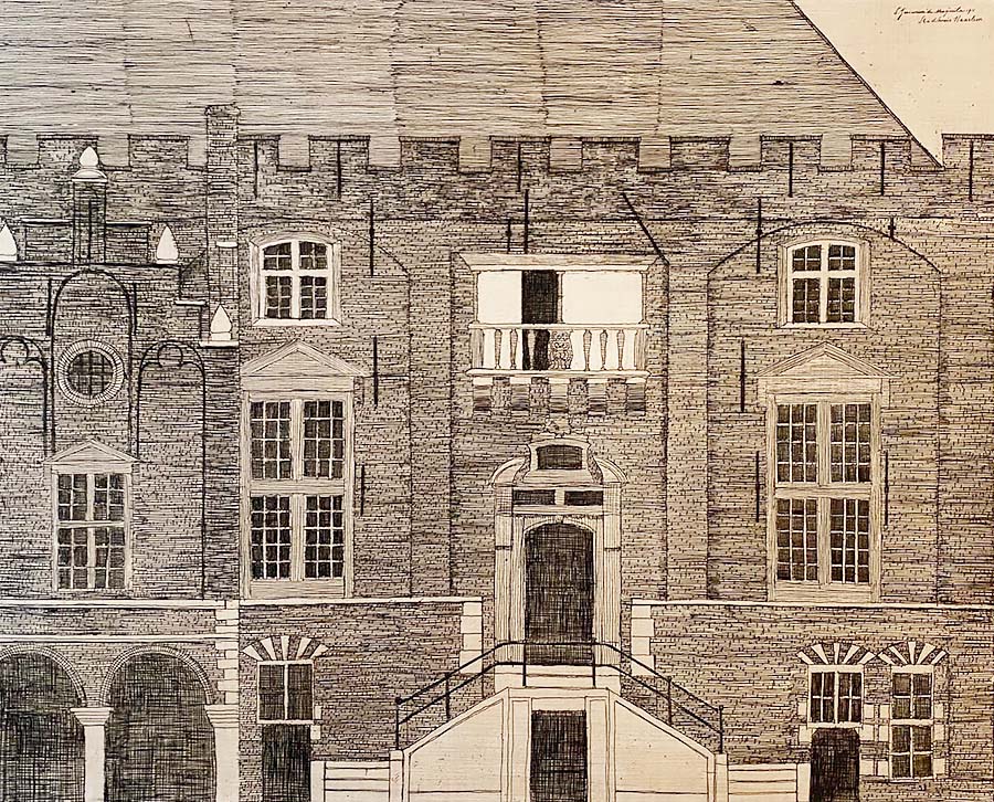City Hall, Haarlem (Stadhuis, Haarlem) - SAMUEL JESSURUN DE MESQUITA - etching