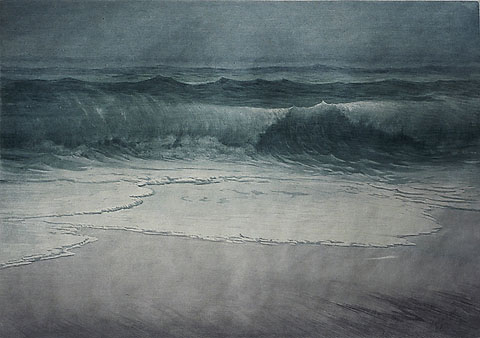 Dawn - CHARLES F. W. MIELATZ - drypoint, aquatint and and roulette work