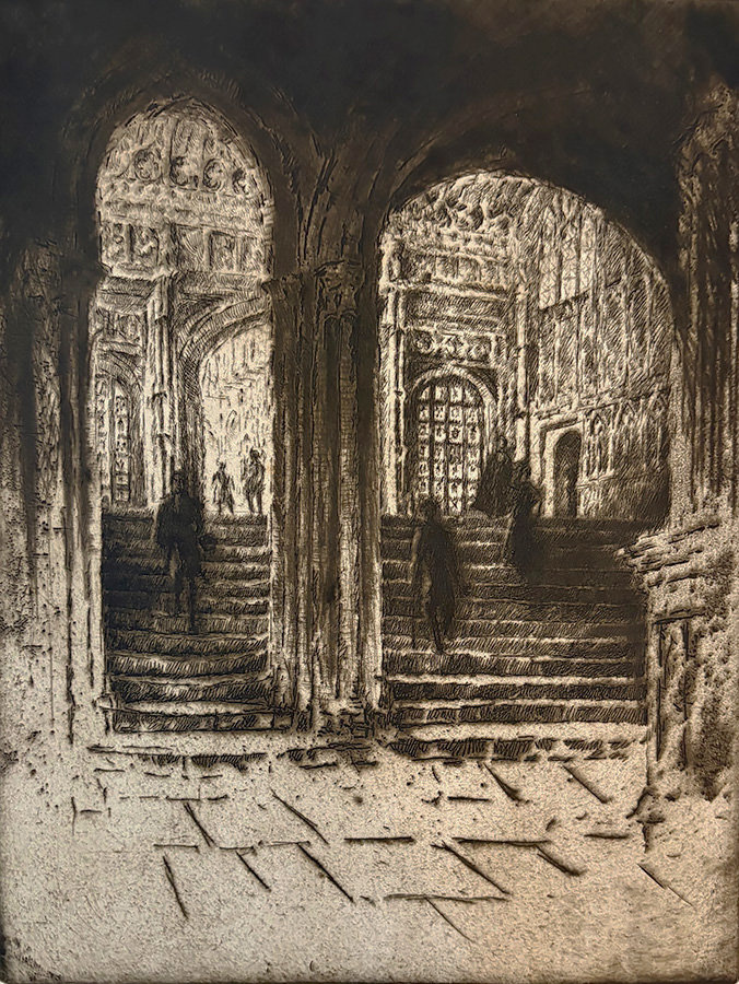 Entrance to Henry VII's Chapel (Westminster) - JOSEPH PENNELL - etching