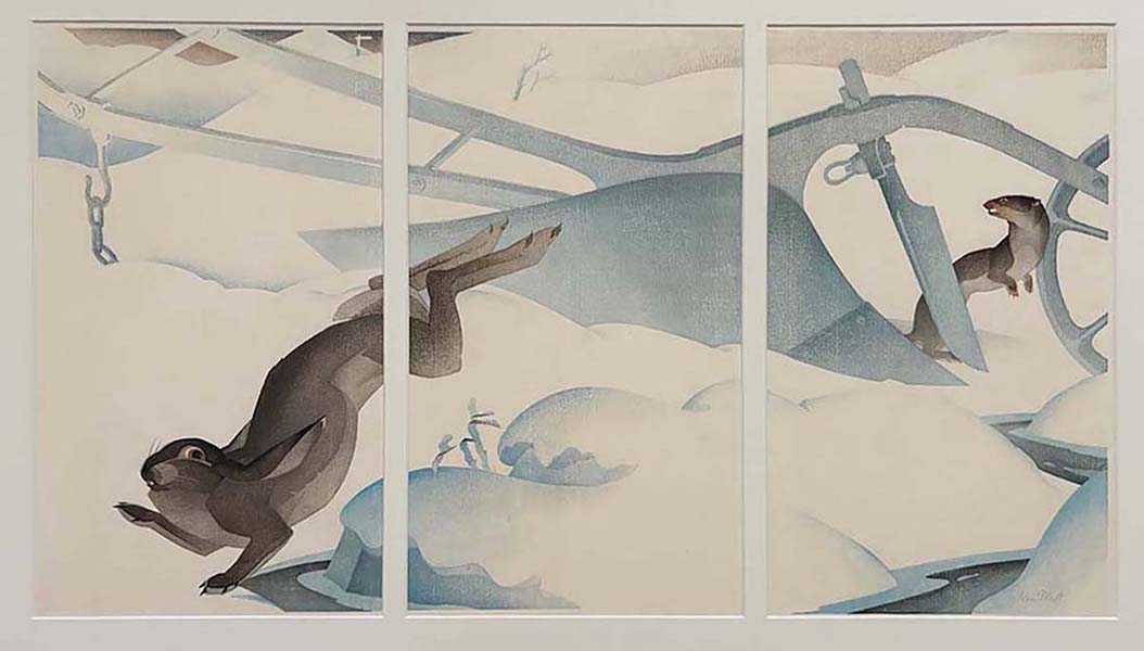 The Plough - JOHN PLATT - woodcuts(s) printed in colors 