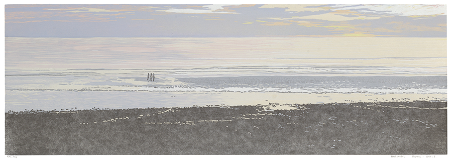 Landscape 2015-I - GRIETJE POSTMA - woodcut printed in colors