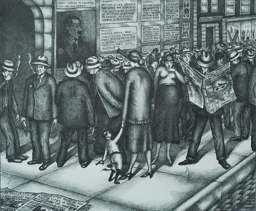 War Bulletins - CHARLES F. RAMUS - lithograph