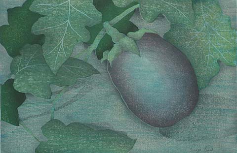 A Garden Opal - LUIGI RIST - woodcut printed in colors