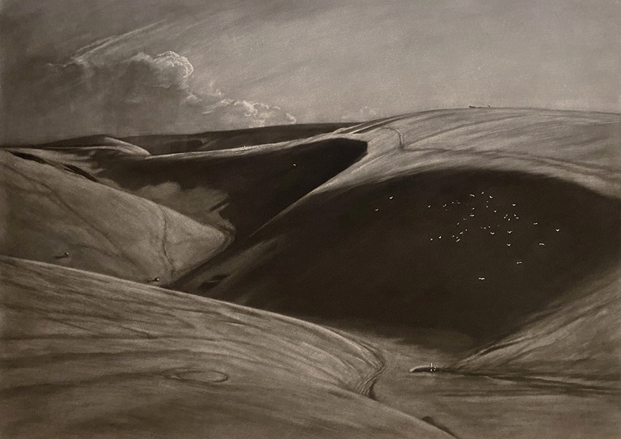 The Shadowed Valley - FRANK SHORT - mezzotint