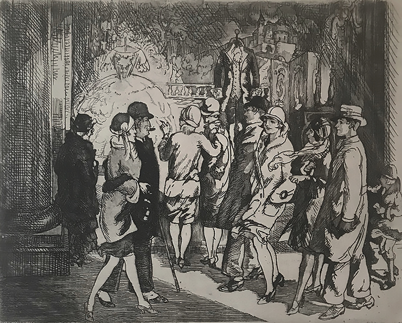 Fashions of the Past - JOHN SLOAN - etching